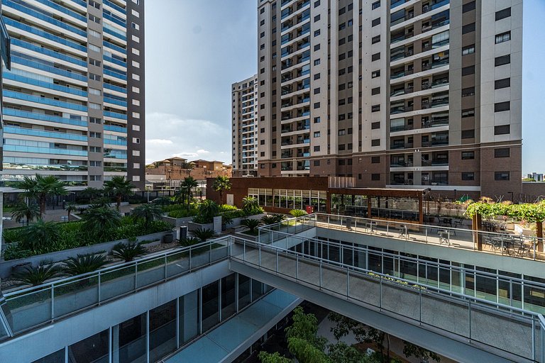 Loft Duo JK Acolhedor com vista para restaurantes