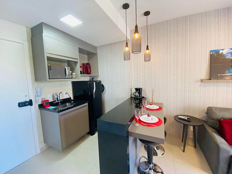 Loft Duo JK Bem equipado e confortável