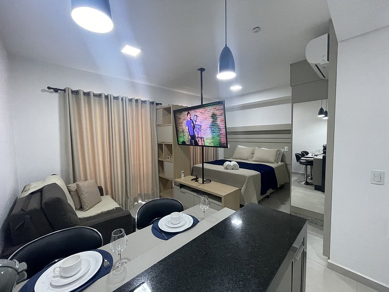 Loft Duo JK Espaço Prático Bem Localizado e Calmo