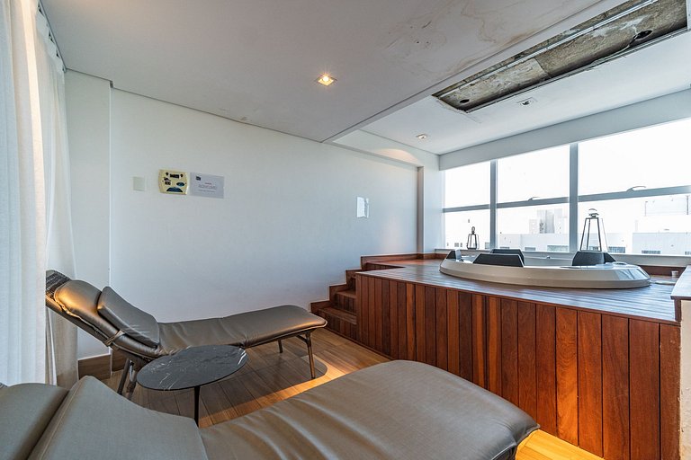 Loft Duo JK Acolhedor com vista para restaurantes