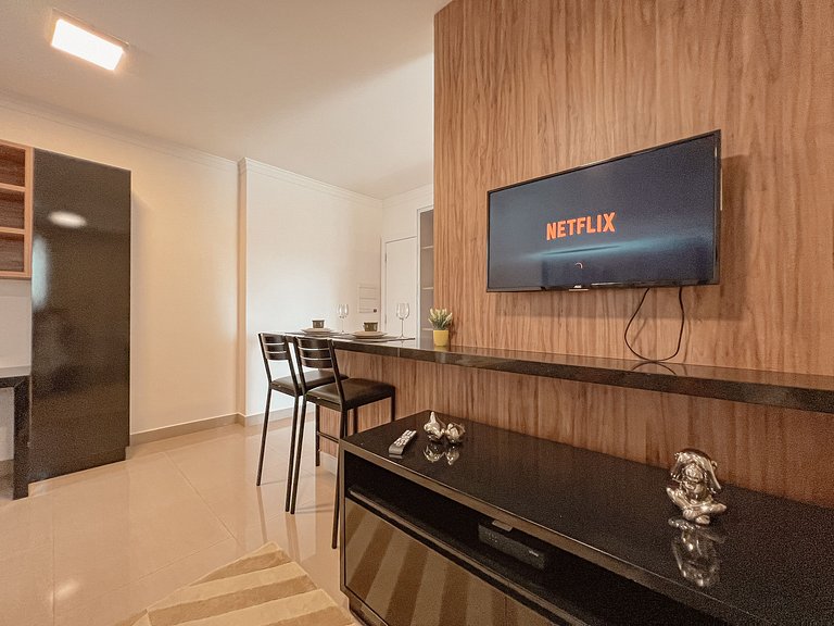 Spazio Blu | Loft de 52m² Moderno e Aconchegante!