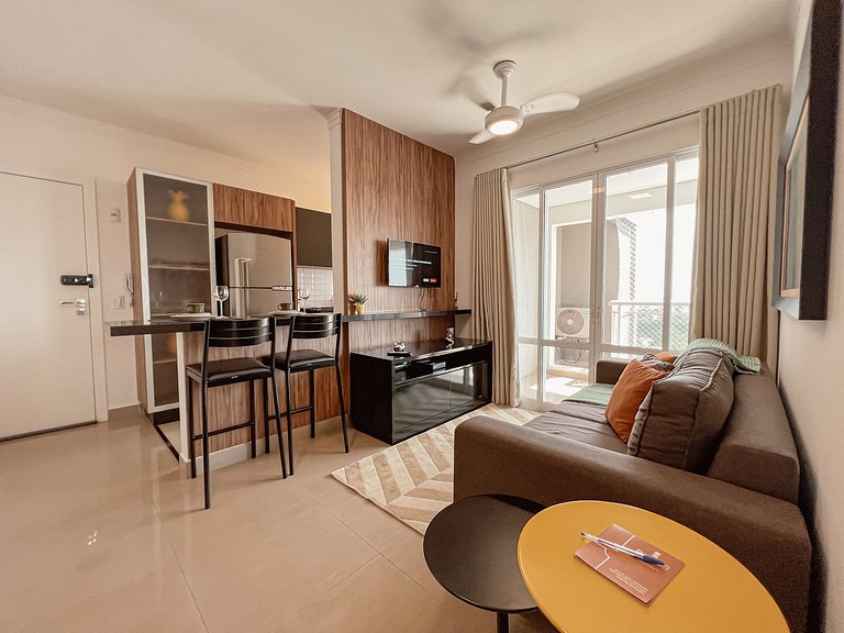 Spazio Blu | Loft de 52m² Moderno e Aconchegante!
