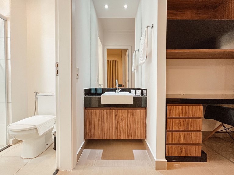 Spazio Blu | Loft de 52m² Moderno e Aconchegante!