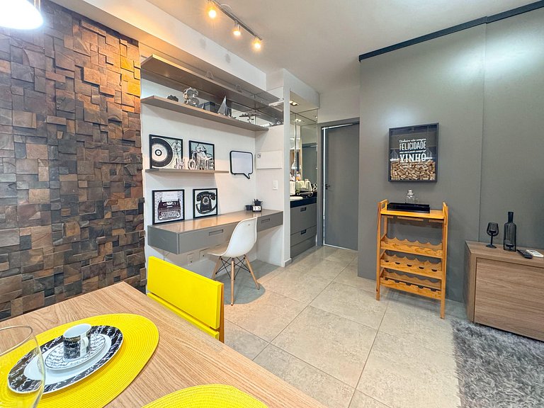 Loft Unique Residence Moderno Acolhedor e Elegante