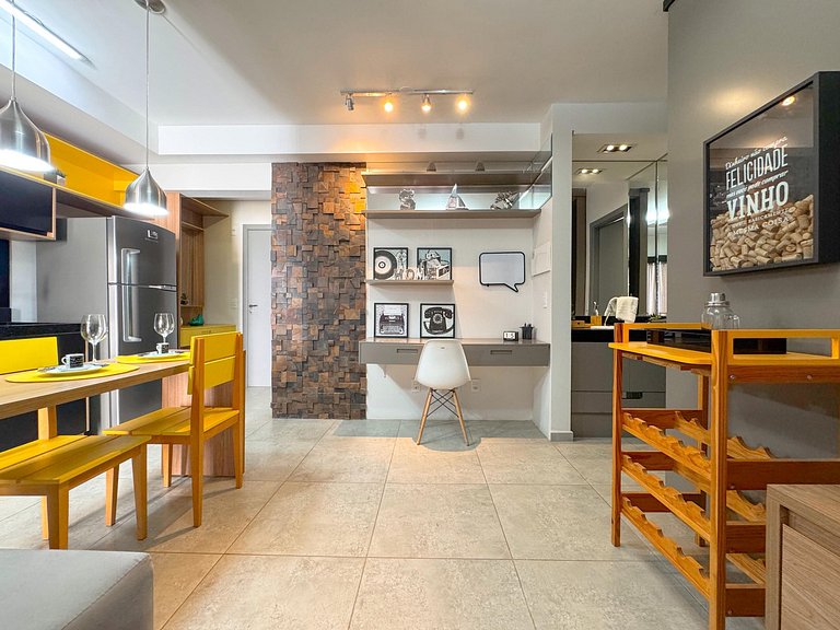 Loft Unique Residence Moderno Acolhedor e Elegante