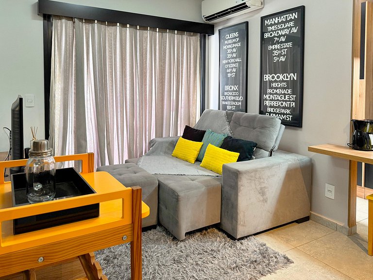 Loft Unique Residence Moderno Acolhedor e Elegante