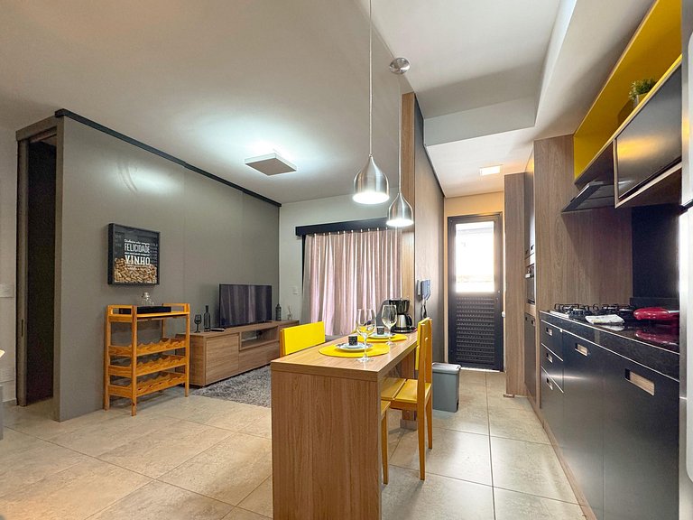 Loft Unique Residence Moderno Acolhedor e Elegante