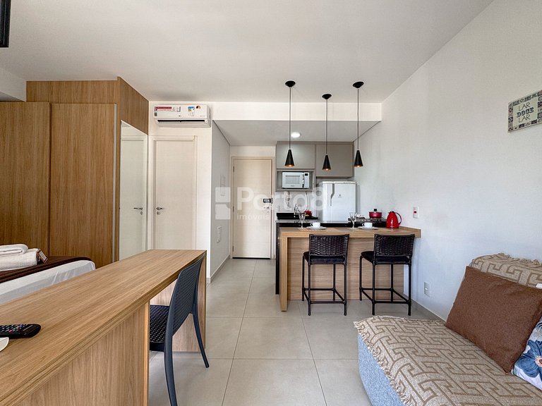 Loft Duo JK Acolhedor com vista para restaurantes