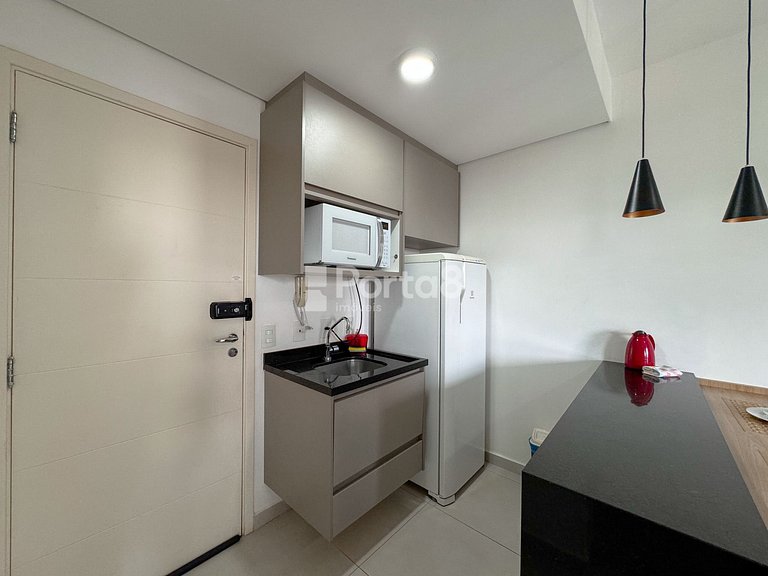 Loft Duo JK Acolhedor com vista para restaurantes