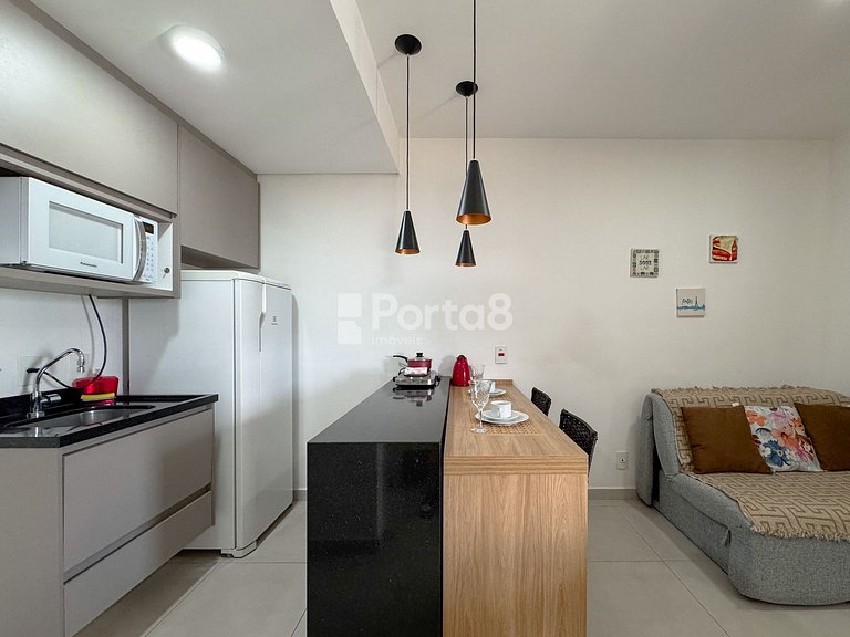 Loft Duo JK Acolhedor com vista para restaurantes